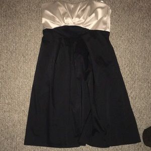 White House black market strapless dress
